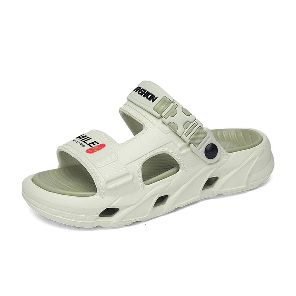 Slippers Young Men Summer Wear Dual-Purpose Beach Sandals Sports Leisure Non-Slip Outdoor One-Word Drag Men