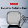 Прозрачный защитный чехол из ТПУ для наушников, аксессуары для Apple Air Pods 4, силиконовый ударопрочный защитный чехол с брелком