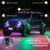 G6 6 In 1 LED Car Underglow Lights RGB Rock Lights Music Sync Atmosphere Lamp for Off Road Vehicles