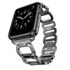 Luxury Metal Diamond Bracelet for Apple Watch Band 49 44 41 42mm for Iwatch 8 7 SE 6 5 4 3 38 45 40mm Stainless Steel Strap Smartwatch Accessories