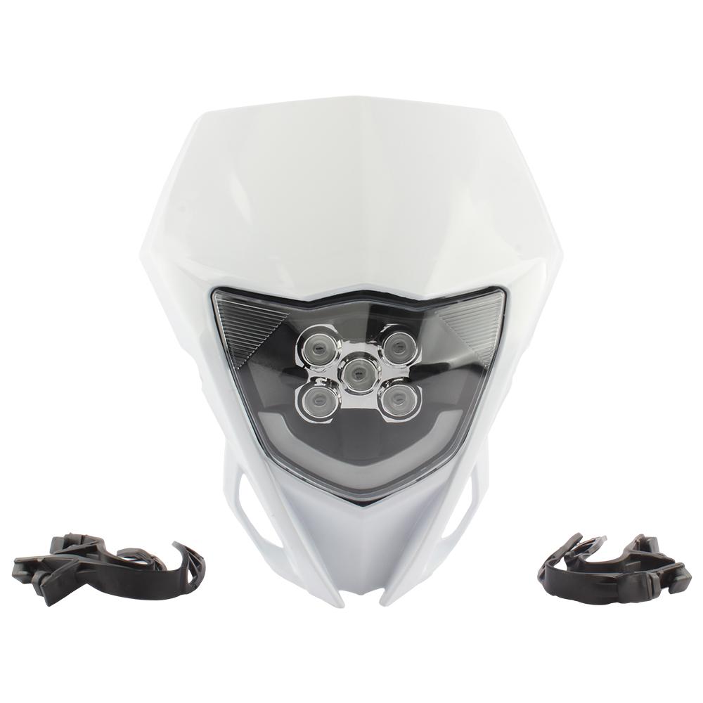 Светодиодная фара для мотоцикла с обтекателем Для Yamaha WR YZ 250 450 Пластина фары Аксессуары для питбайка Мотоцикла Супермото Эндуро