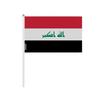 Drapeau Mini - Irak - 20 X 30 Cm - 50 Pièces - Polyester - Léger - Recto/verso