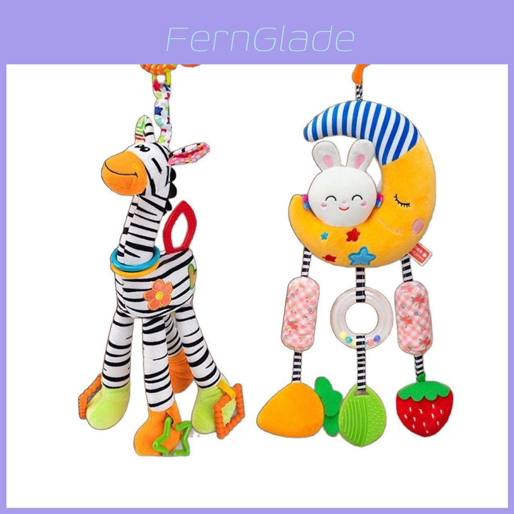 Beili Baby Stroller Plush Rattle Car Charm With Wind Chimes For Infant Comfort