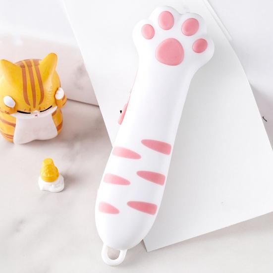 Нож-коготь кошки Выдвижной Милый в форме кошки Резак для упаковочной ленты для женщин Портативный инструмент для распаковки Практичный подарок для любителей кошек и девушек