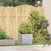 VidaXL Planter 40x40x40 Cm Galvanized Steel, Flower Pot, Plant Stand, Raised Bed, Planter Support 860666