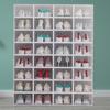 Transparent Foldable Plastic Shoe Storage Box for Men's Shoes – Colorful Home Organization Solution