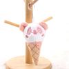 Panda ice cream pendant plush keychain cone panda doll bag pendant doll doll gift