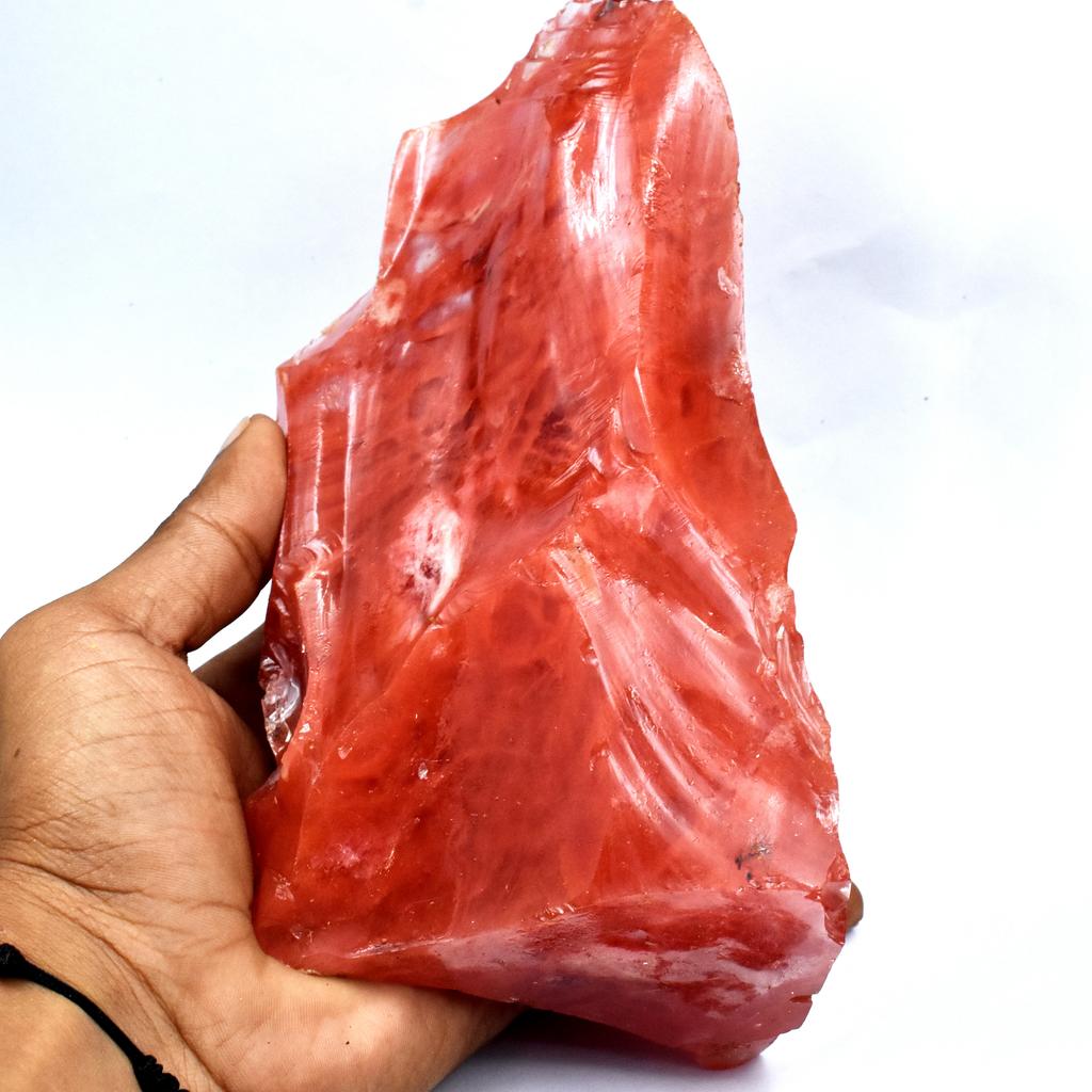 Raw Rough CERTIFIED 165 Ct Natural Uncut Red Ruby Loose Gemstone