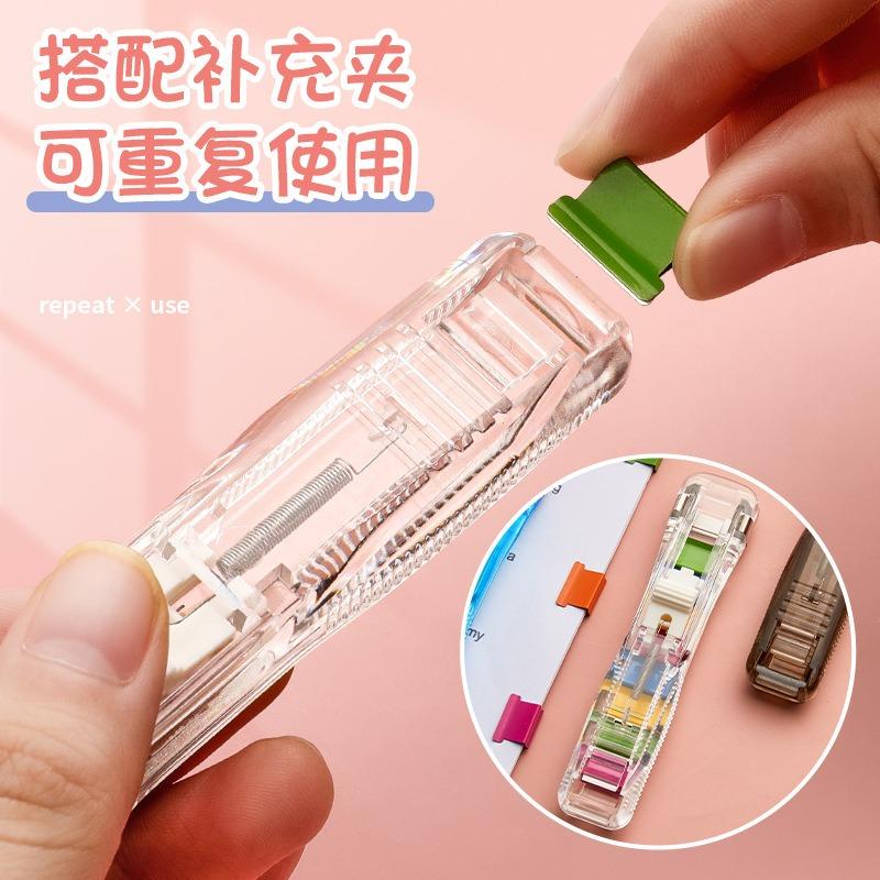 Transparent Push Clip And Refill Clips Student Office Document Organizer Acrylic Clip