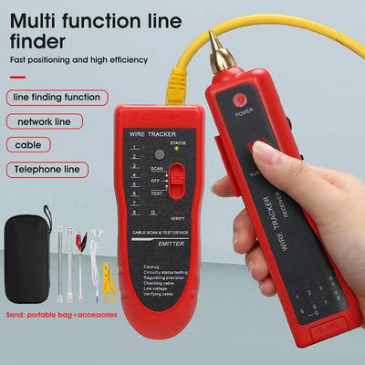 Тестер сетевого кабеля LAN Cat5 Cat6 RJ45 UTP STP Детектор Поисковик линии Трассировщик телефонного провода Диагностический тональный набор инструментов