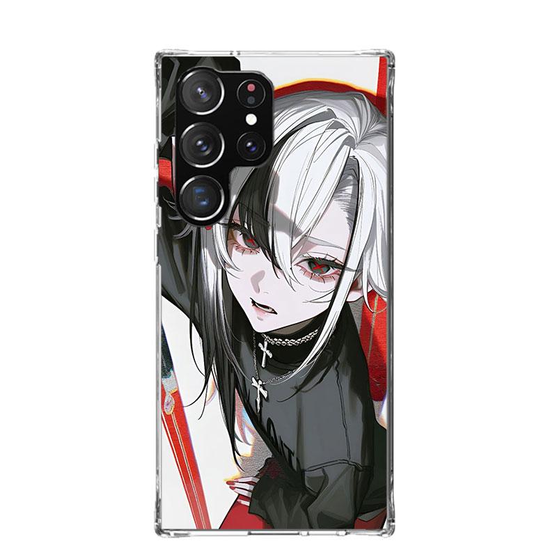 Arlecchino Genshin Impact Phone Case For Samsung Galaxy S25 Edge S24 S23 S22 S21 FE S20 Ultra S10 Plus + Art Customized Coque