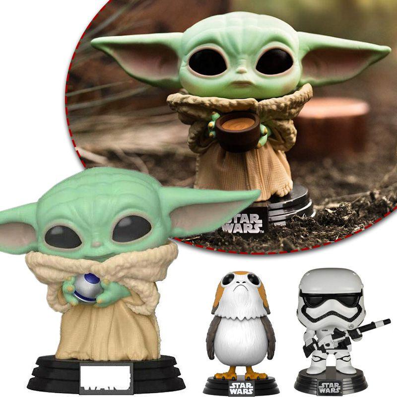 Star Wars Pop Mandalorian Baby Yoda Boba Fett Action Figure Collectible**