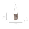 Mini Canvas Bag Women's Simple Casual Lightweight Mobile Phone Small Square Bag Drawstring Bundle One Shoulder Crossbody Bag KTB