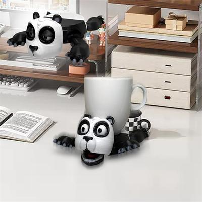 3D-печатная подставка для подставки Panicked Turtle Coaster с забавной черепахой, подставка для чашки, держатель для кружки для чая и кофе, посуда для дома и офиса, декоративная подставка для чашки в виде панды