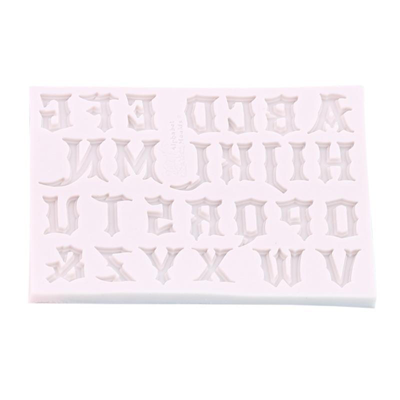 DIY Handmade Силиконовая Сахарная Форма для Торта Декор Для Вечеринки Подарки Сахарная Цифровая Буква Украшения Торта Сделай Сам Домашний Декор 26 Букв Бусины