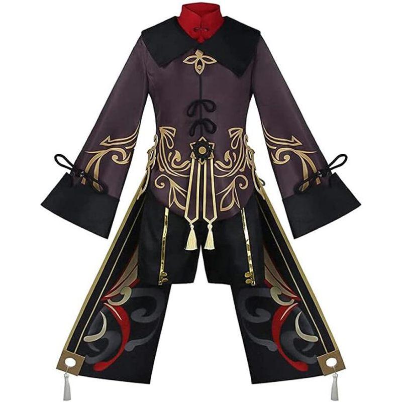 ATEOVE Hu Tao Косплей Костюм Униформа Платье Наряд Полный комплект