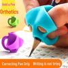 Детская силиконовая ручка с тремя пальцами для коррекции захвата для учеников начальной школы