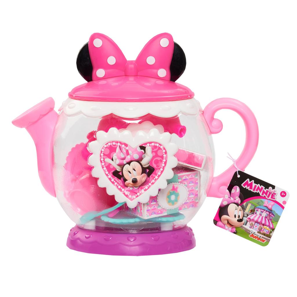 Minnie Happy Helpers Terrific Teapot Set, Multicolor Minnie Mouse Terrific Teapot, Kids Pretend Play Tea Set [Parallel Import]