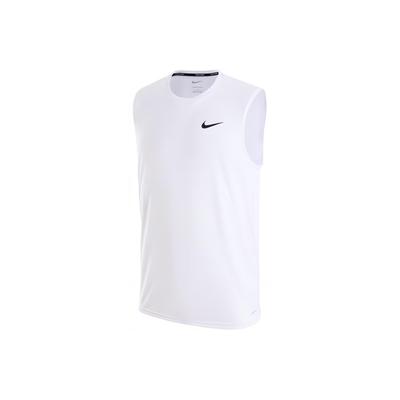 Мягкий трикотажный тренировочный солнцезащитный жилет Swim Essential, быстросохнущий, легкий, удобный, повседневный, без рукавов, мужские топы, белый, черный DM3762-100