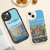 Чехол для телефона с плакатом «Амстердам» для Iphone 14 13 11 12 Pro MAX 13 12 MiNi 7 8 plus iphone 14 13 PRO XS 12 XR, чехлы из овечьей кожи