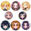 32/44/58mm Cartoon Handmade Demon Slayer Brooches Kamado Tanjirou/Hashibira Inosuke Pin Kochou Shinobu/Kamado Nezuko Tsuyuri Kanao Badge