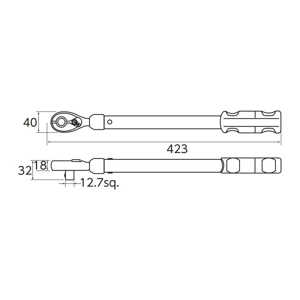Динамометрический ключ Kyoto Machinery Tools для колесных гаек WCMPA103 (КТК)