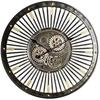 Wall Clock - DKD Home Decor - Standard - Black and Gold - 65 X 6.7 X 65 Cm - Iron