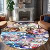 Customizable Genshin Impact4 Round Non-Slip Carpet - Ideal for Garden, Picnic, Office, Perfect for Decoration, Suitable For All Seasons