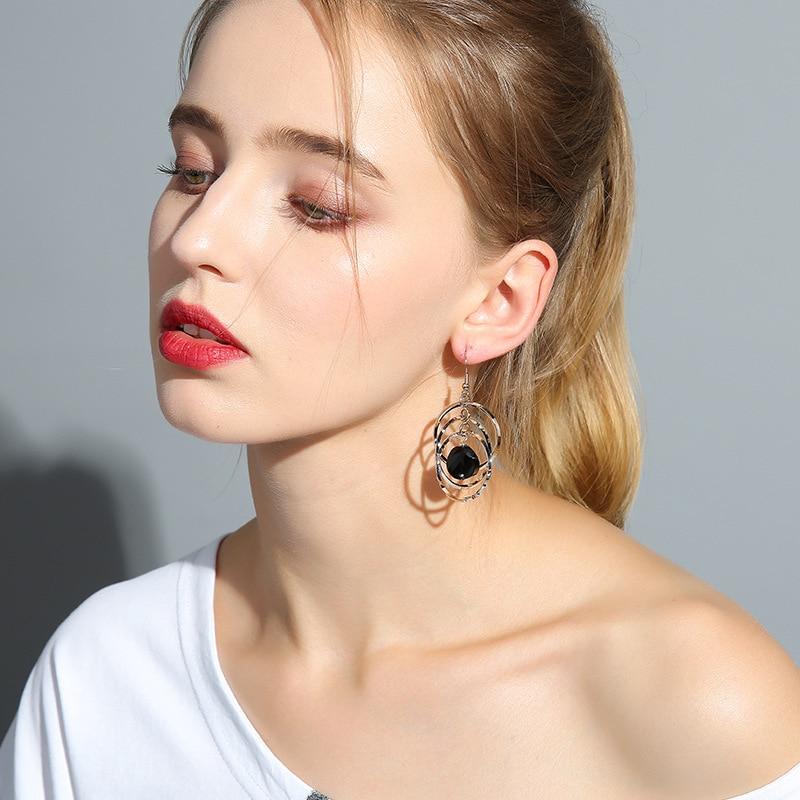 New Arrival High End Temperament Creative Jewelry High End Elegant Geometric Round Bridal Wedding Occasion Event Party Event Female Personality