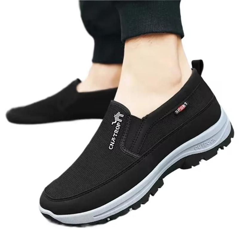 Sneakers Men Shoes Casual Loafers Non-Slip Slip On Vulcanized Shoes Soft Sole Solid Color Comfortable Water Sport Shoes Brown