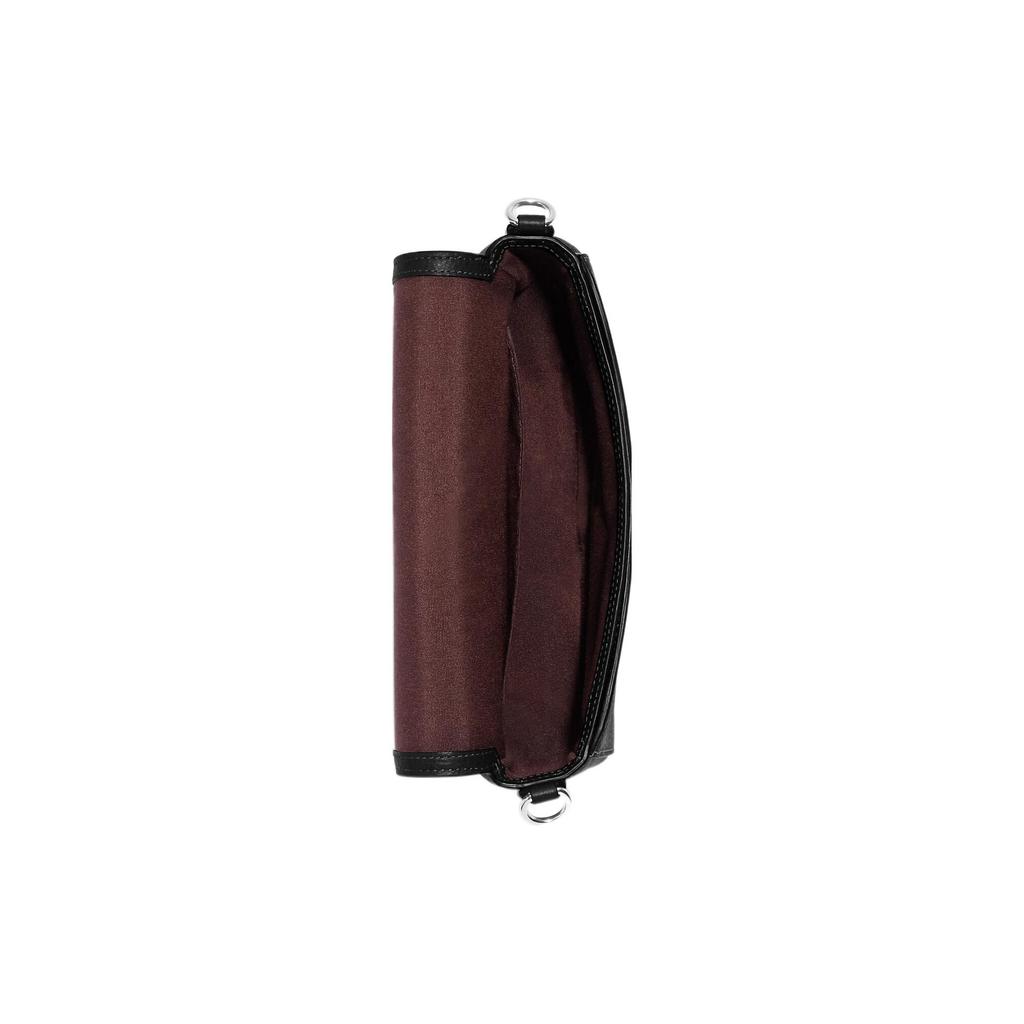 New COACH Leather Crossbody Bag, Shoulder Bag Women's Black CH252-SVA47