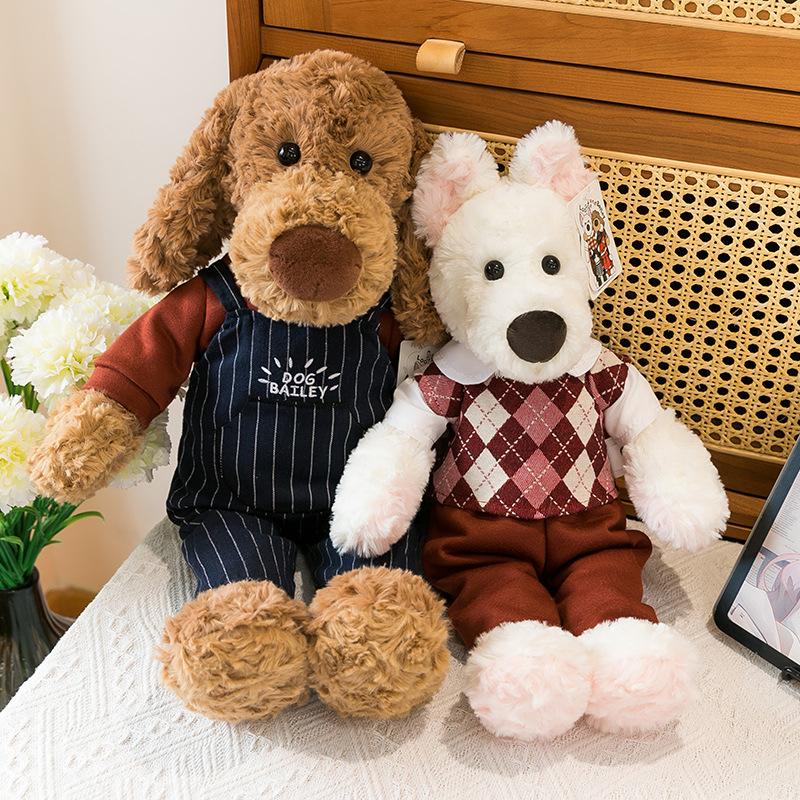 Cute Bailey Series Doll Plush Toy Girl Bed To Sleep with Doll Warm Heart To Accompany Girlfriend Birthday Gift