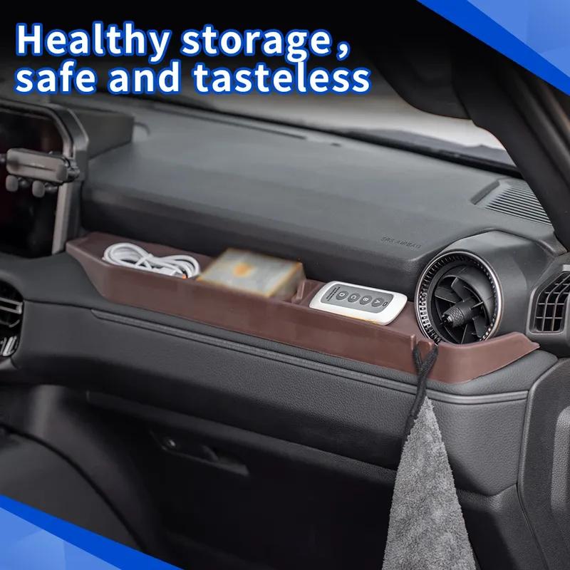 Силиконовый бокс для хранения Co-pilot для Toyota Land Cruiser Prado 250 J250 LC250 2024+ Держатель для телефона Крючок Бокс для хранения Автомобильные аксессуары