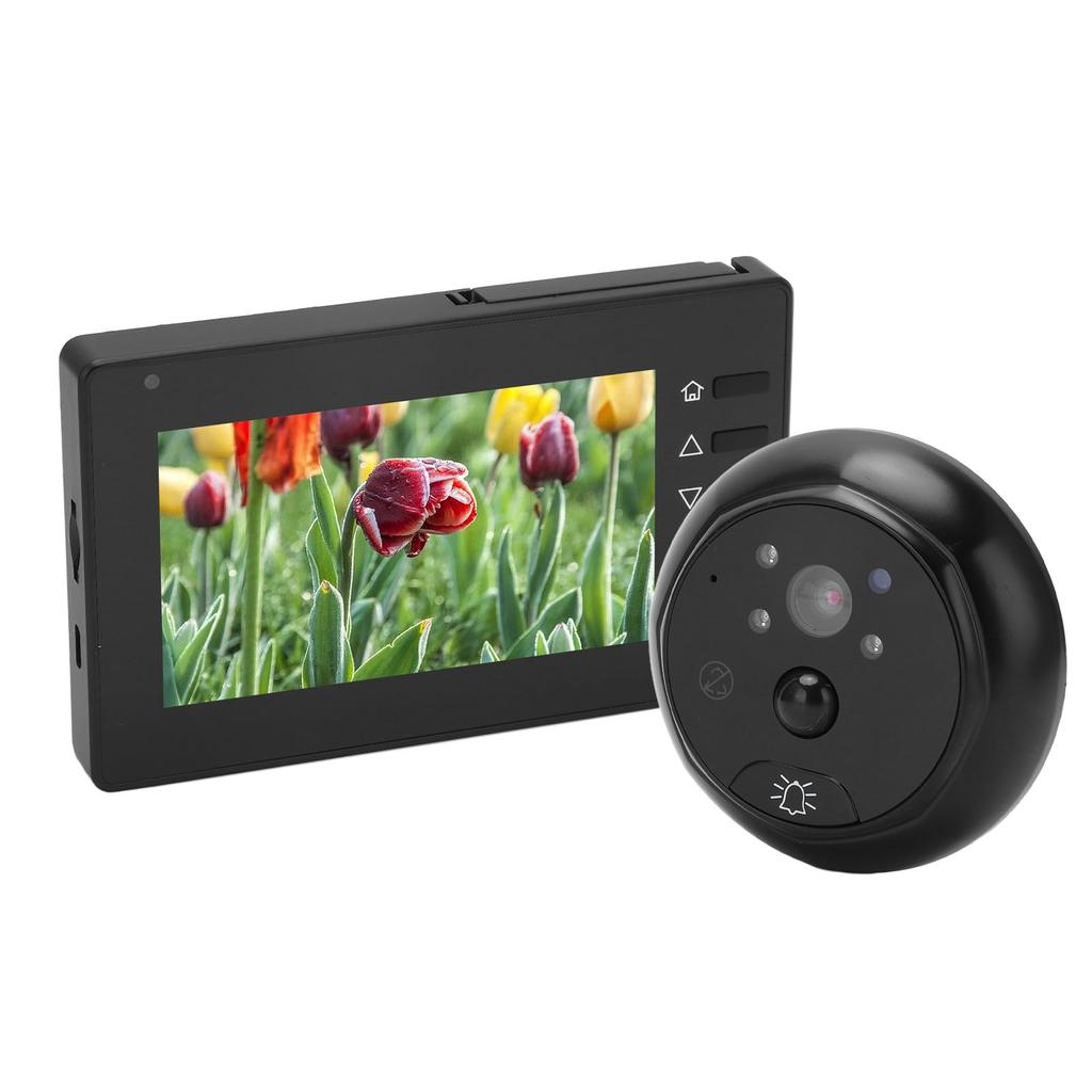 Digital Peephole Viewer Video Doorbell Camera 4.3in Indoor Monitor PIR Motion Detection Night