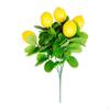 Artificial Lemon Branch Decoration Elegant Fake Plant Faux Greenery Stem for Dining Table