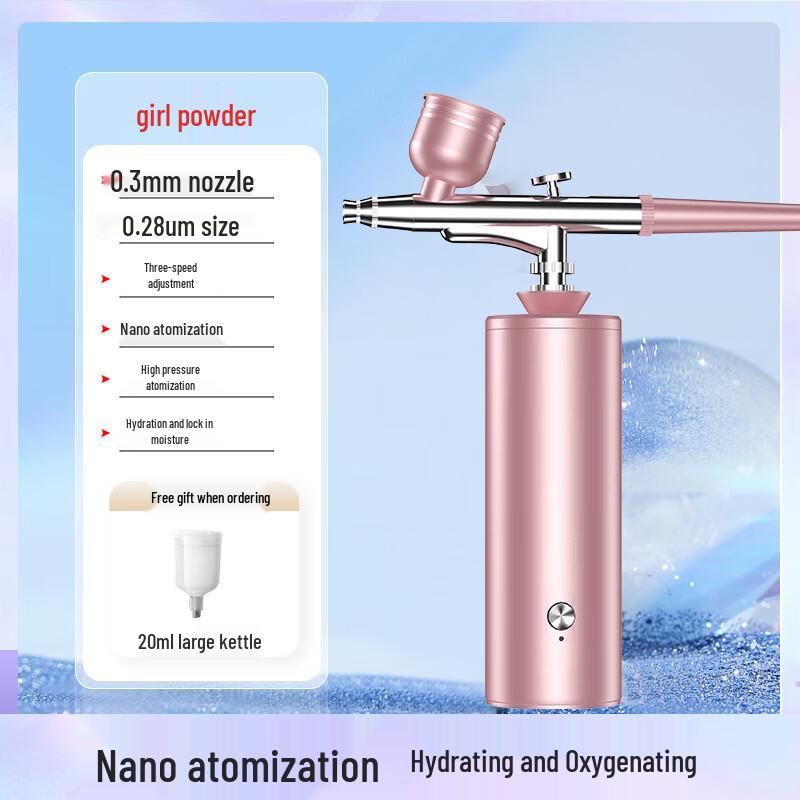 Portable High-Pressure Nano Oxygen Infusion Facial Device