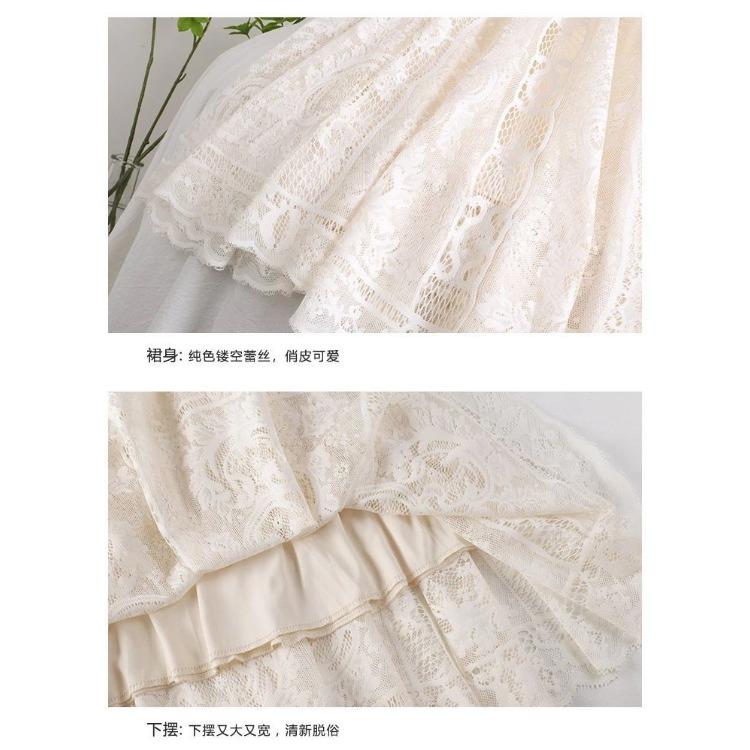 Юбка-полуюбка с вышивкой жаккардового цвета, женская весенняя юбка А-силуэта средней длины с высокой талией