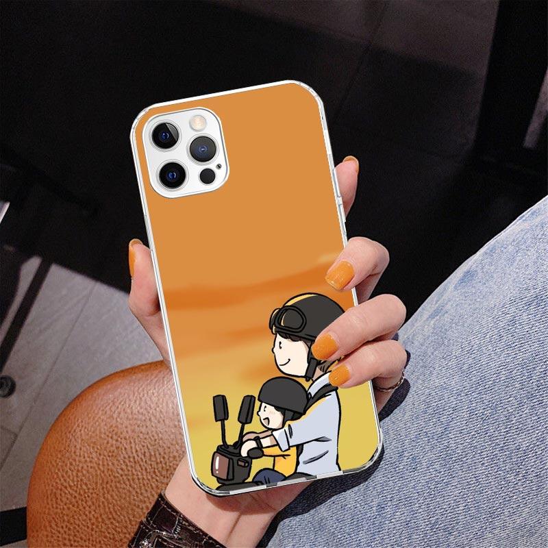 Чехол для телефона "Папа и Малышка Мальчик" для iPhone 17 Air 16 Pro Max 16E 15 + 14 Plus 11 12 13 Mini 7 8 SE Подарок Печать Обложка Fundas 17 A