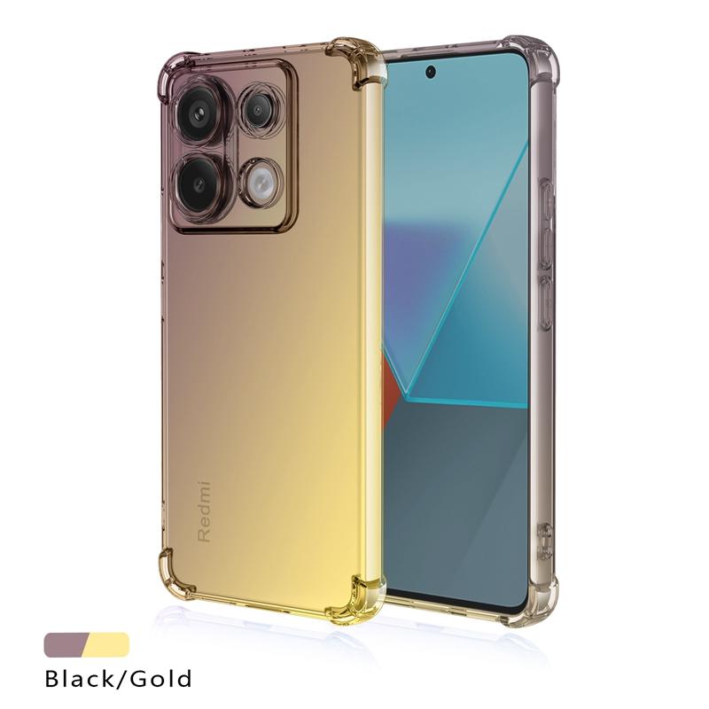 Shockproof Gradient TPU Case for Xiaomi Poco F6 X6 Pro 5G F5 F4 GT X4 M6 M5 M4 Pro Protective Cover Fundas Coque Capa