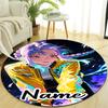 Personalized K-KPop Demon Hunters Round Chair Office Rug - Perfect for Mat, Office Chair & More - Ideal Gift for Birthdays and Holidays
