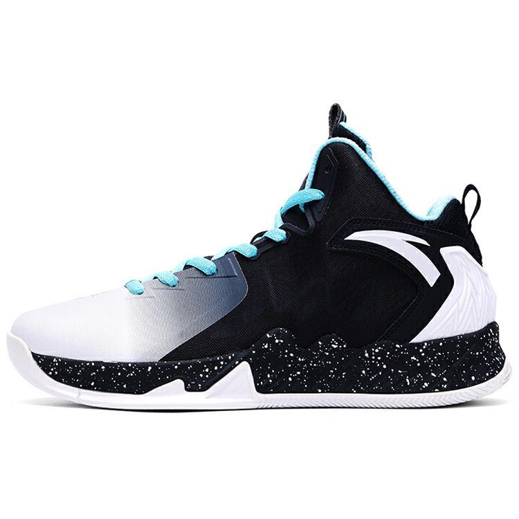 Anta KT2 Shock Absorption Slip Resistant Durable Supportive High Top Basketball Shoes Men Sneakers Black Blue White 11711112-7
