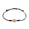 [Bnbgold] 14K/18K Elizabeth Coin Silk String Black Thread Bracelet Pnb35763