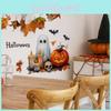 Pumpkin Halloween Ghost Candle Living Room Entrance Home Decor Wall Stickers