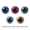 Plastic Safety Eyes Stuffed Toys Doll Making Eyes 3D Glitter Eyes 3D Doll Eyes Plush Toys Eyes