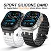 Силиконовый ремешок для Apple Watch Ultra 3/2 49мм 46мм 44мм 45мм Дышащий спортивный ремешок для Iwatch Series 11 10 9 8 7 6 5 4 SE3 Мужской