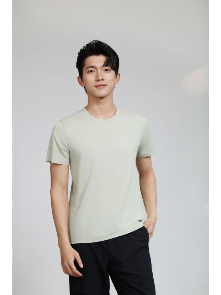 Летняя мужская и женская футболка с коротким рукавом, мягкая, легкая, унисекс, прохладная, с круглым вырезом, YG-253