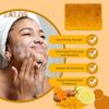 1/4Pcs Turmeric Soap Bar with Honey Glow Gentle Cleansing Natural Ingredients Skincare Soap for All Skin Types
