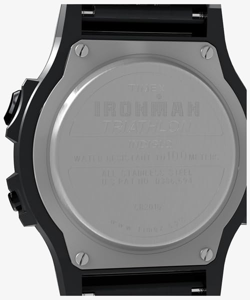 TIMEX Ironman Eight Lap 8 кругов Металлические кварцевые часы TW5M66500 Черные цифровые часы