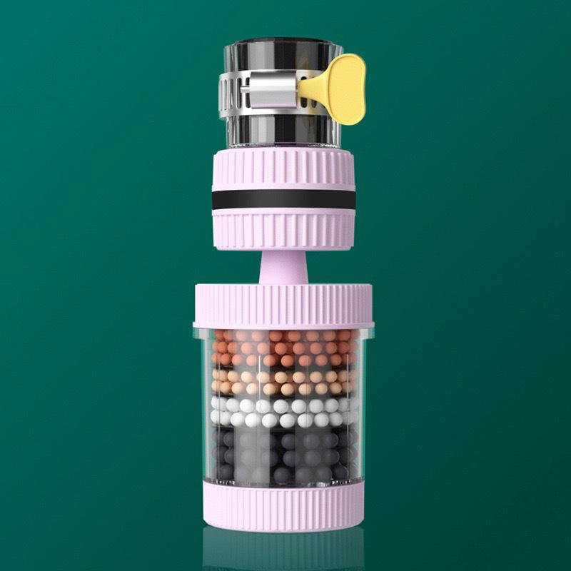 6-слойный фильтр для воды, очиститель крана, вращение на 360°, универсальный аэратор для крана, насадка-смеситель, барботер для кухни и ванной комнаты