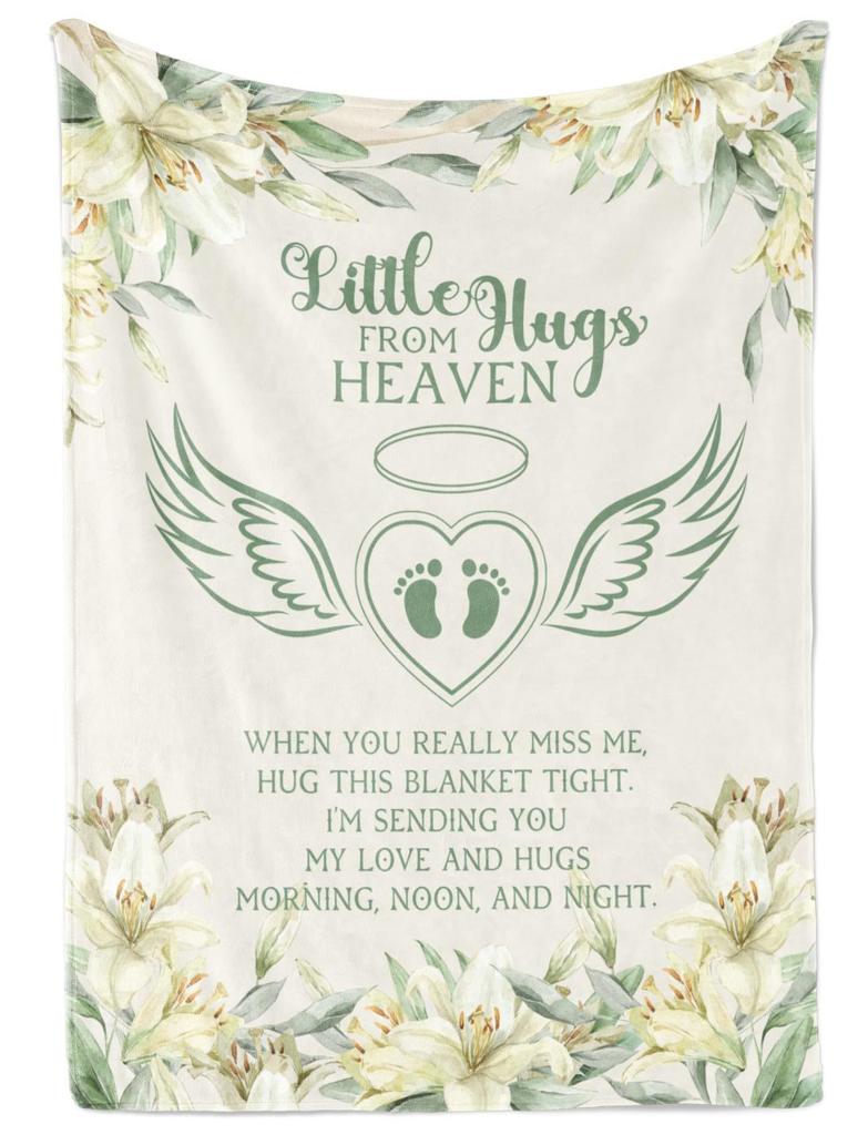 Angel Print Blanket Soft Comfortable Flannel Blanket Sheets Sofa Nap Blanket